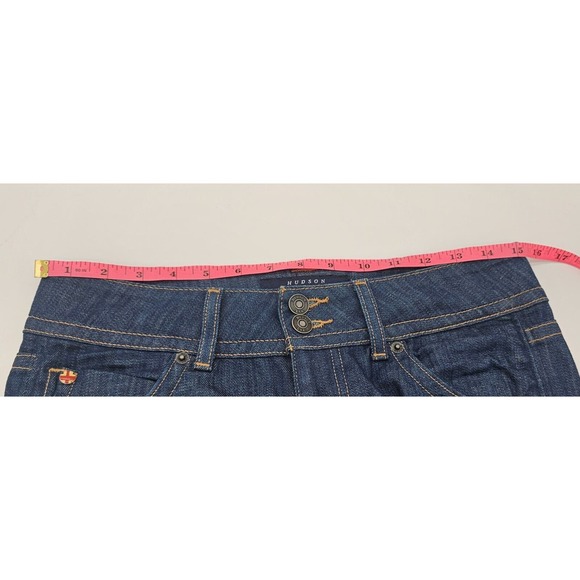HUDSON Women's Bootcut Jeans Signature Flap Pockets Dark Blue Size 27 - Picture 8 of 9